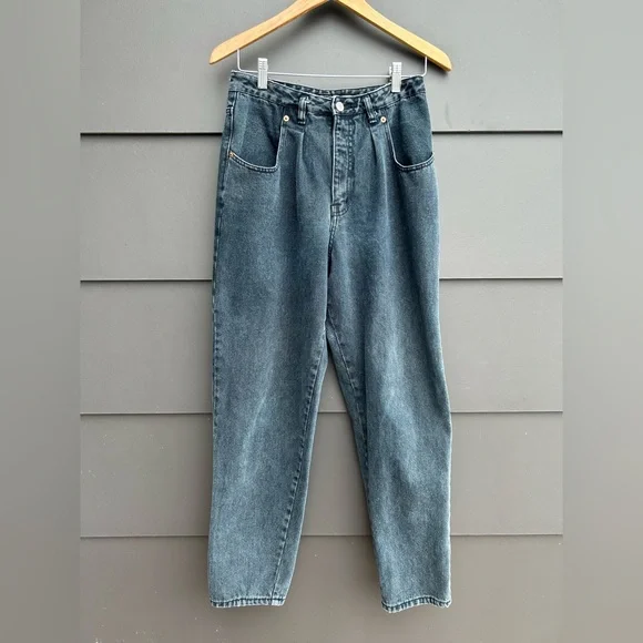 Vintage Buffalo Dark Grey High Waist Mom Jeans - 28”W x 30”L - Picture 3 of 6